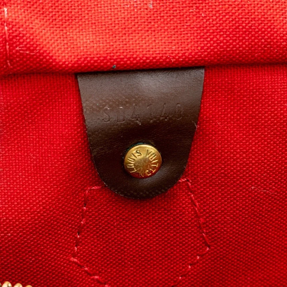 Louis Vuitton Speedy 30 Damier Ebene‎ Brown Handbag Boston Bag 2014 Made in USA